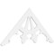 Ekena Millwork Pitch Riley Architectural Grade PVC Gable Pediment, 60"W x 27 1/2"H x 1"P (11/12) GPP060X028X100RIL - alternate 1
